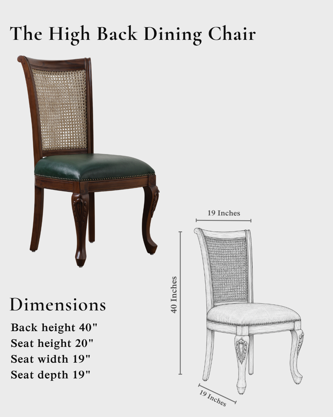 The High Back Dining Chair
