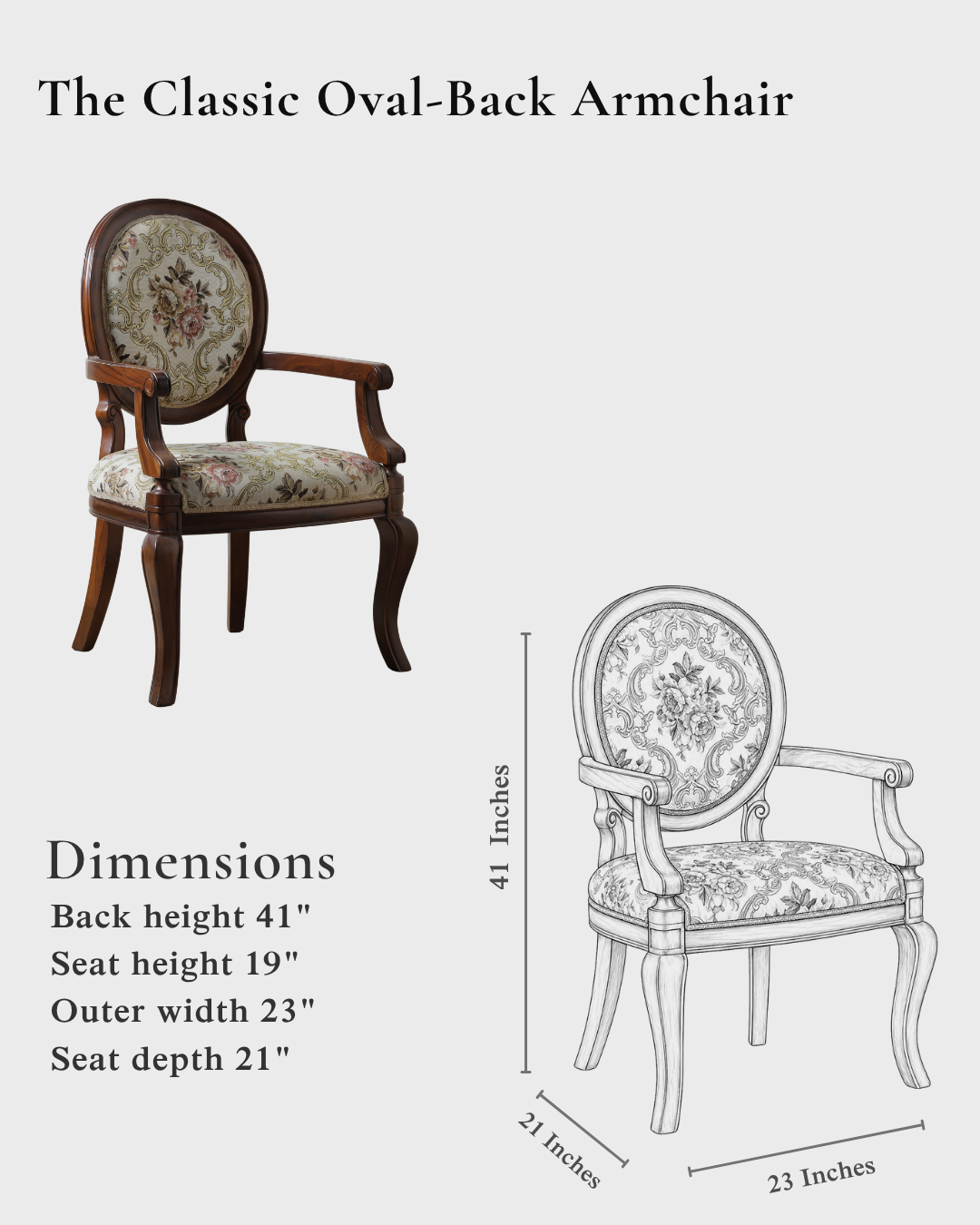 The Classic Oval-Back Armchair
